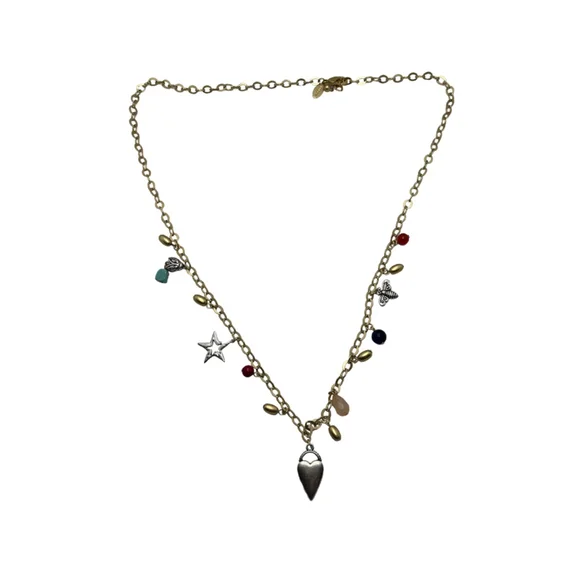 1380 Chicos Gold Tone Charm Necklace - Picture 5 of 5